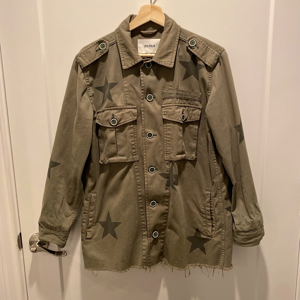 Pistola Star Print Military Jacket